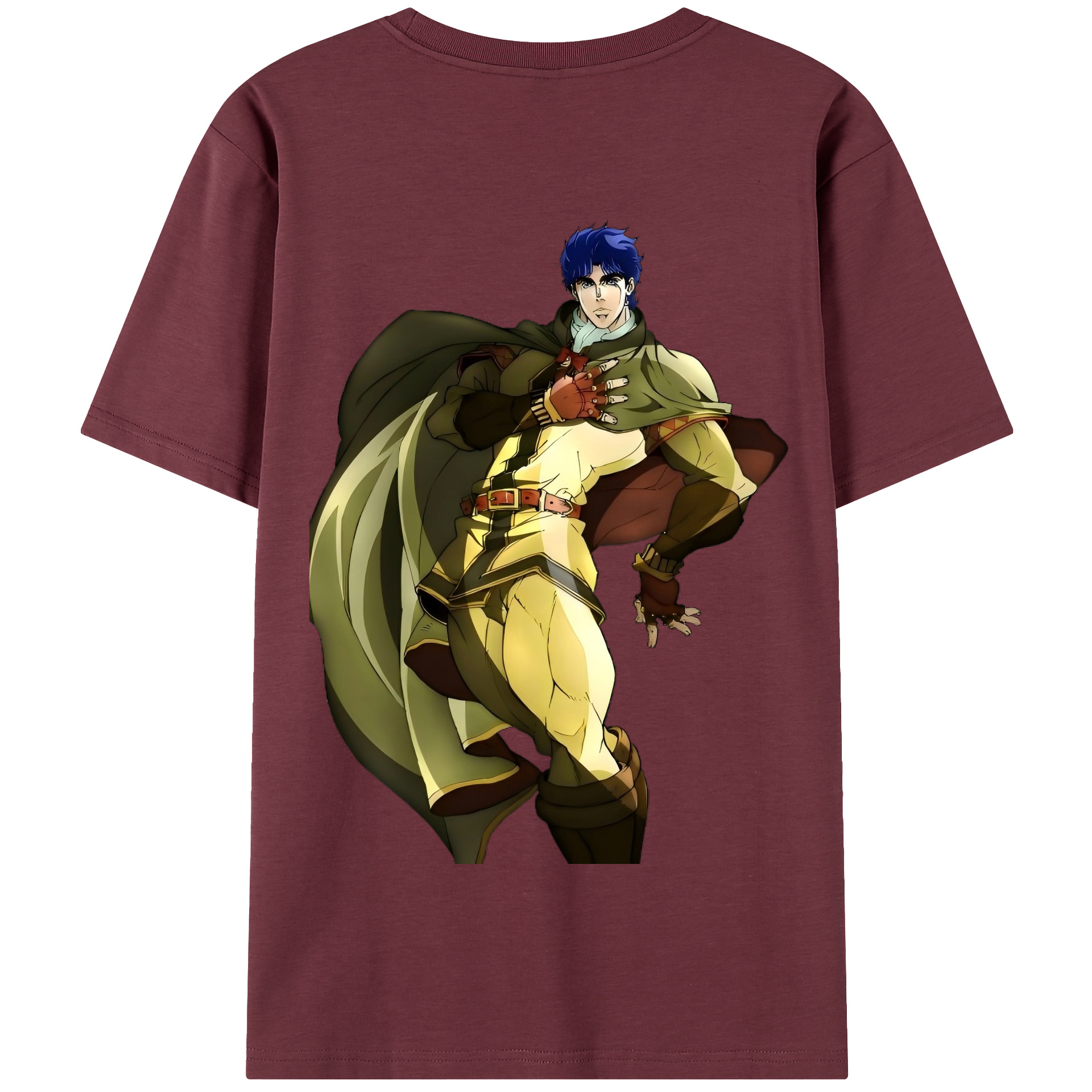 （画像用） ジョジョの奇妙な冒険 /ジョナサン?ジョースター JoJo's Bizarre Adventure Jonathan Joestar 綿100％半袖Tシャツ（背面プリント）